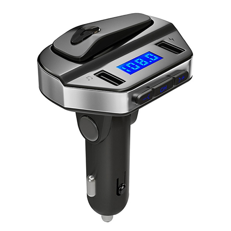 Bluetooth Φορτιστής Αυτοκίνητου 2 USB - Hands Free Car Kit FM 